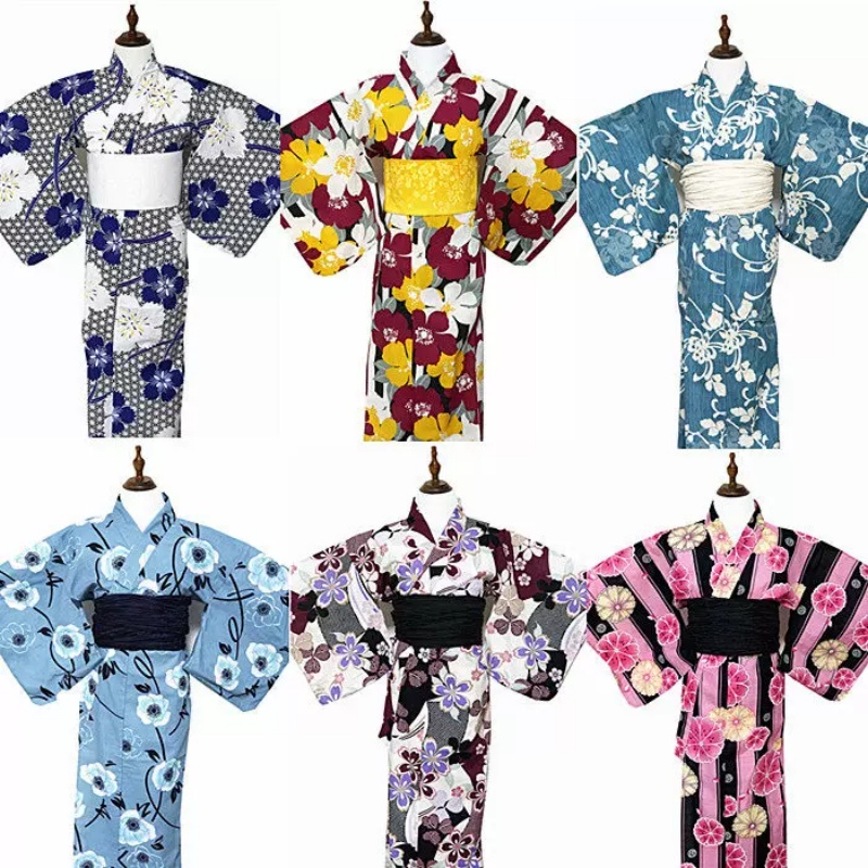 Women'S Formal Traditional Wear - Kimono Women's Summer Yukata Cotton Retro