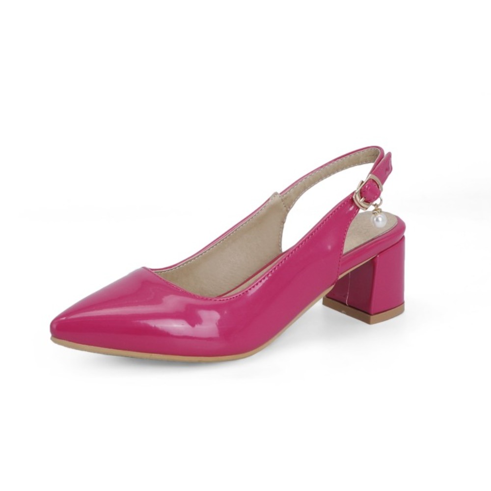 Patent Leather Slingback Pumps - Slingback Heel Formal ulasan dan harga