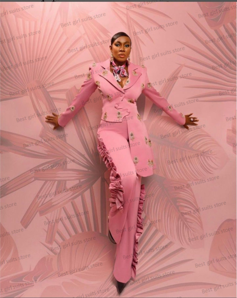 Pink Wedding Women Suit Set Bl - Women'S Formal Wear For Wedding Guest ulasan dan harga
