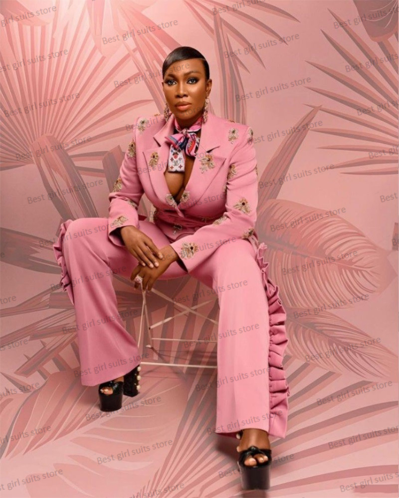 Pink Wedding Women Suit Set Bl - Women'S Formal Wear For Wedding Guest ulasan dan harga