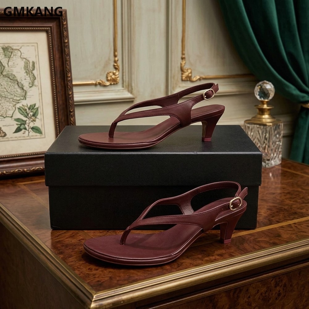 Women’s V-Shaped Toe Frontless - Kitten Heel Women ulasan dan harga
