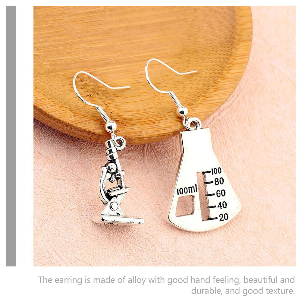 1Pair Microscope Earrings Wome - Unique Women'S Formal Wear ulasan dan harga