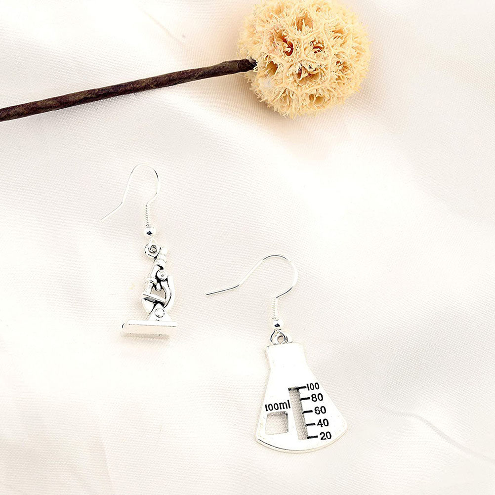 1Pair Microscope Earrings Wome - Unique Women'S Formal Wear ulasan dan harga