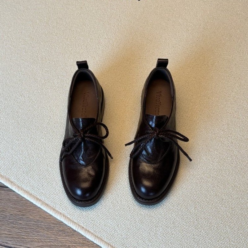 French Vintage Simple Lace-up  - Kitten Heel Women ulasan dan harga