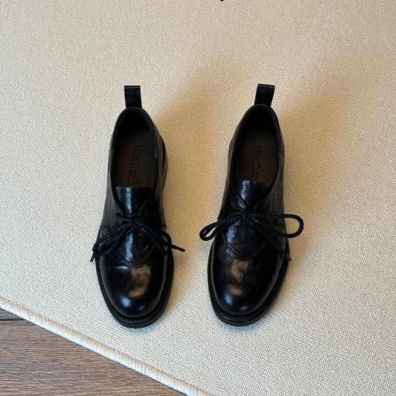 French Vintage Simple Lace-up  - Kitten Heel Women ulasan dan harga