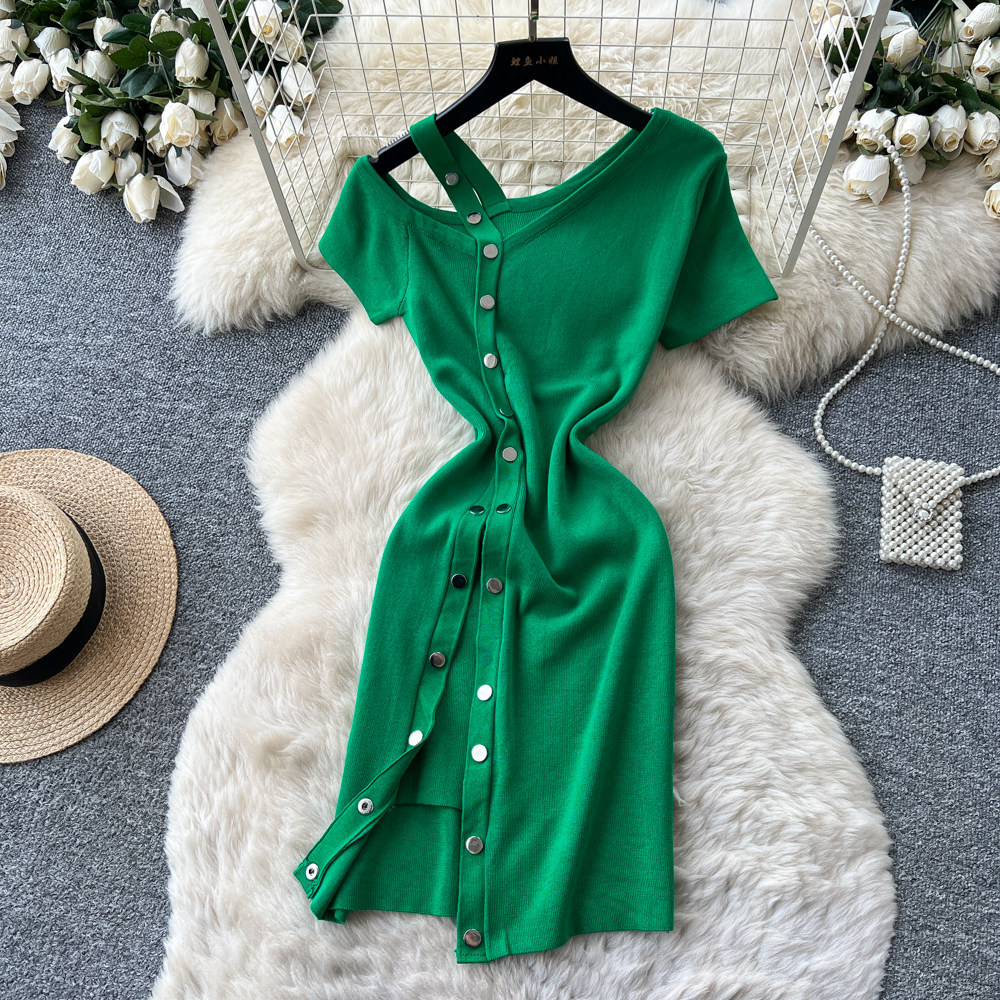 Dress Women Mid Length Dresses - Wrap Dress Work ulasan dan harga