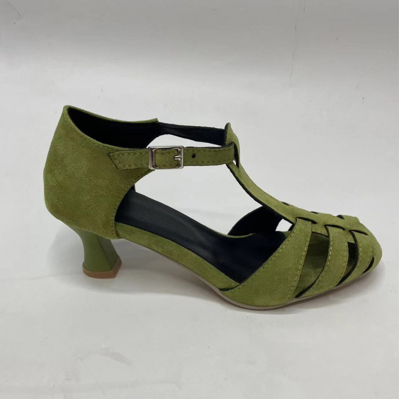 Women's Green Suede Kitten Hee - Kitten Heel Women ulasan dan harga