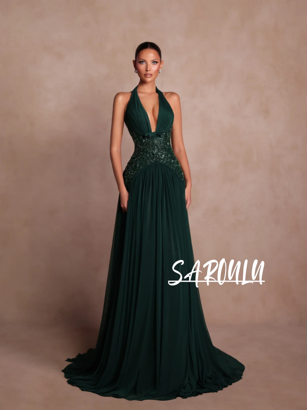 Plus Size Green A Line Evening - Formal Gala Wear Women ulasan dan harga
