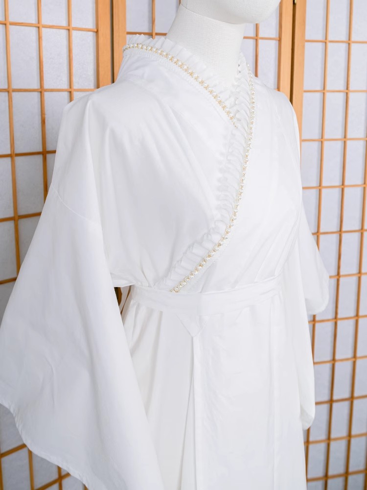 Lace-Trimmed Kimono Undergarme - Women'S Formal Traditional Wear ulasan dan harga