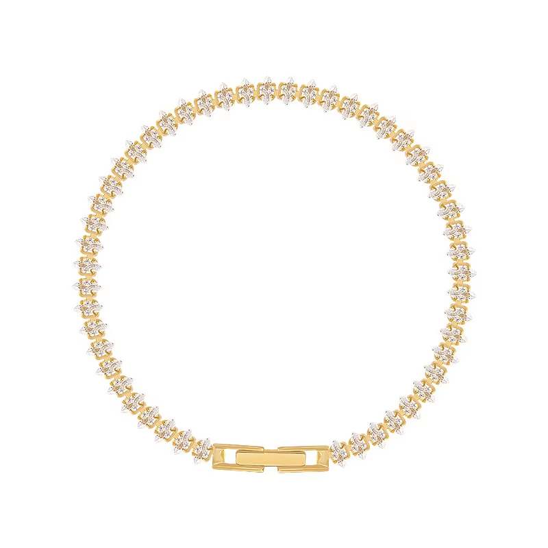 Dainty Gold CZ Bracelet – Wome - Formal Gala Wear Women ulasan dan harga