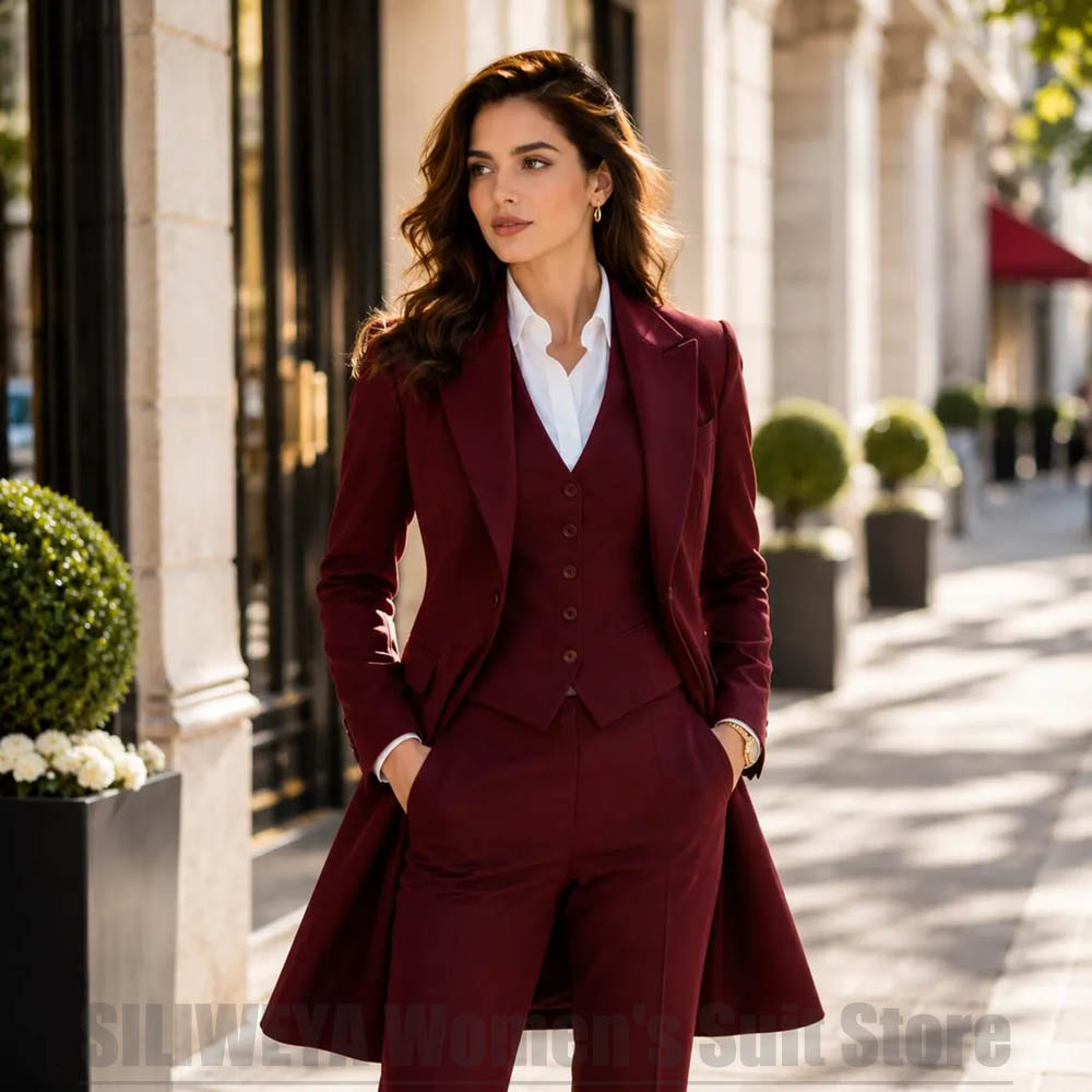 Fashion Women 3 Piece Suit Ele - Women'S Office Formal Wear For Ladies ulasan dan harga