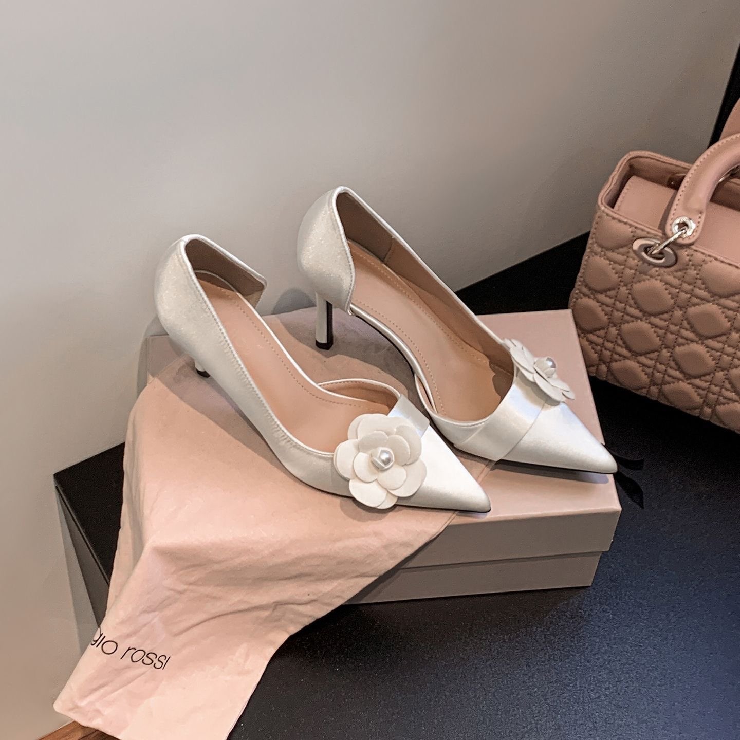 Satin Pointed Stiletto Pumps W - Women Formal Wear Footwear ulasan dan harga