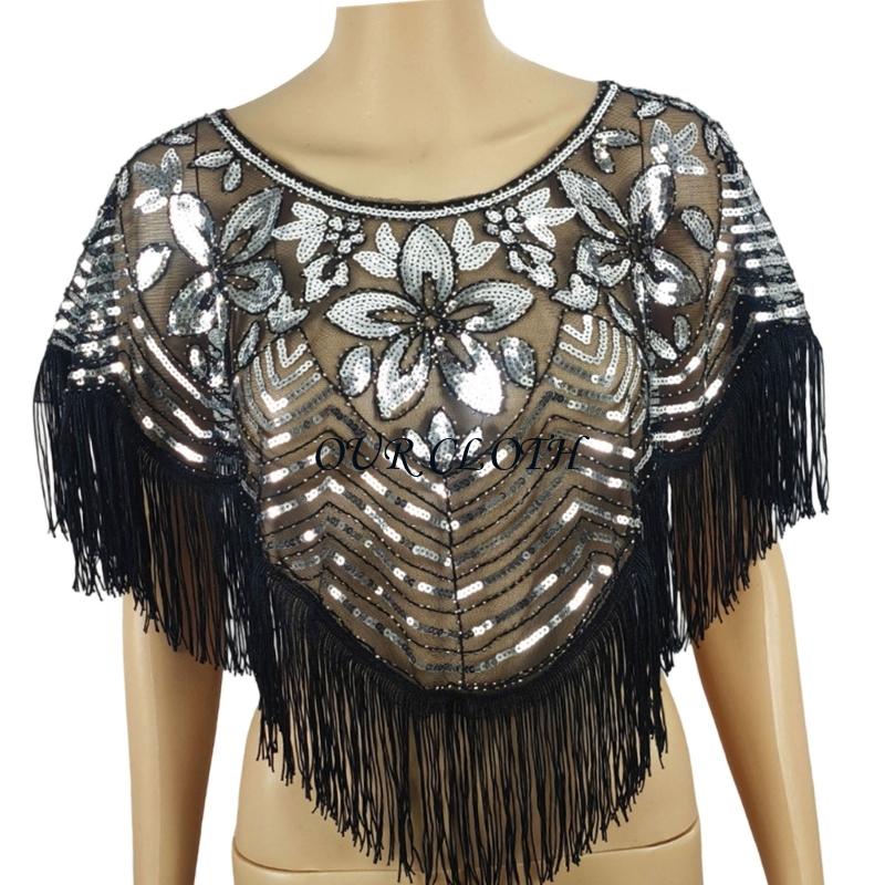 Fashionable Sequined Shawl wit - Women Formal Event Wear ulasan dan harga