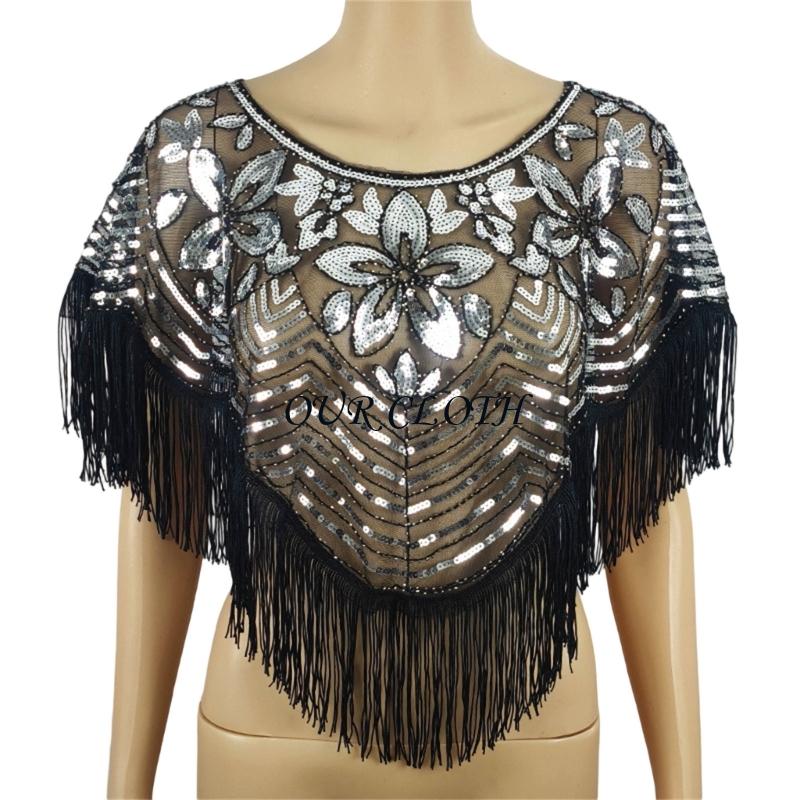 Fashionable Sequined Shawl wit - Women Formal Event Wear ulasan dan harga
