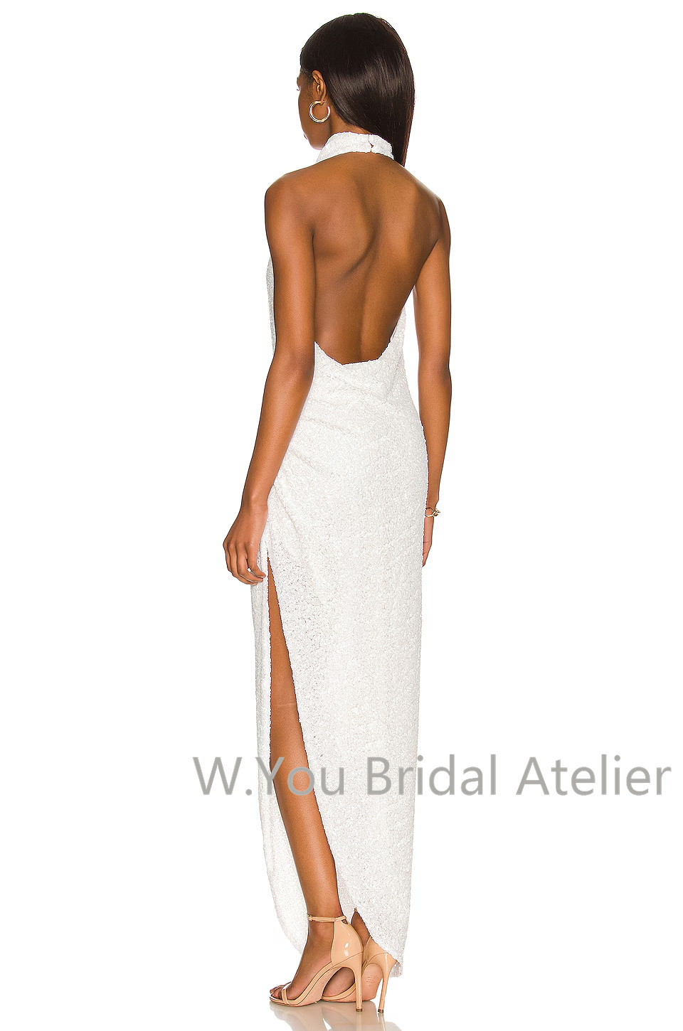 Evening Dresses Halter Necklin - Women'S Formal Wear For Wedding Guest ulasan dan harga