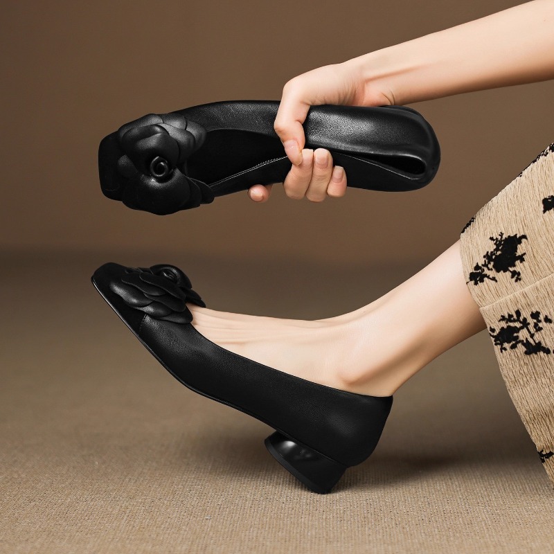 French Kitten Heel Color Block - Kitten Heel Women ulasan dan harga