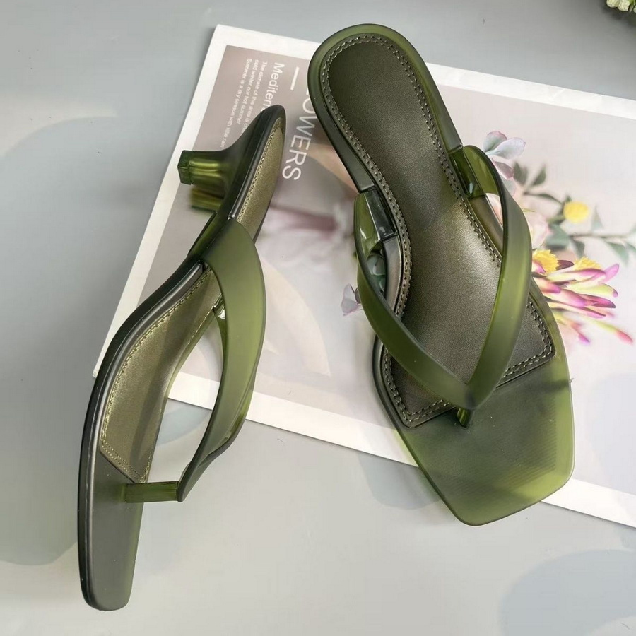 Korean Muted Tone Olive Green  - Kitten Heel Women ulasan dan harga