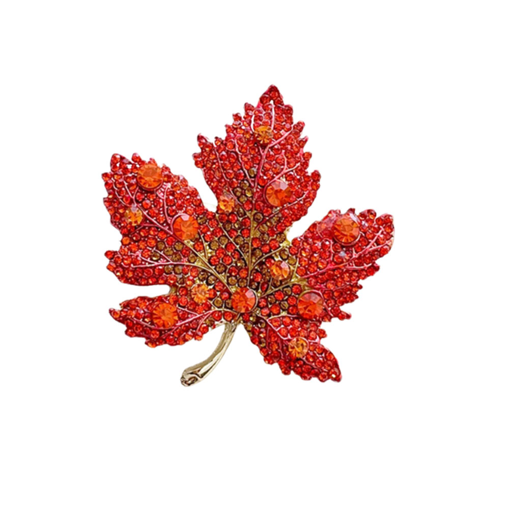 High-End Rhinestone Maple Leaf - Women Formal Event Wear ulasan dan harga