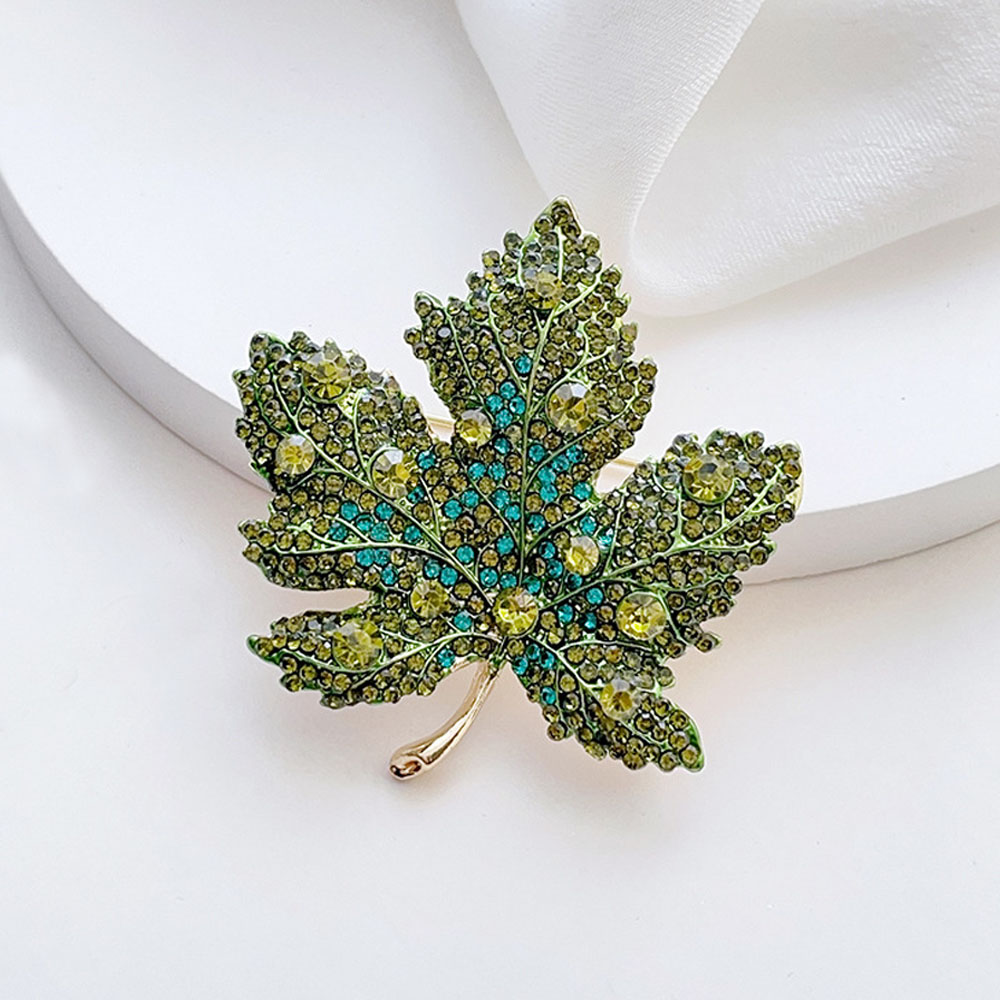 High-End Rhinestone Maple Leaf - Women Formal Event Wear ulasan dan harga