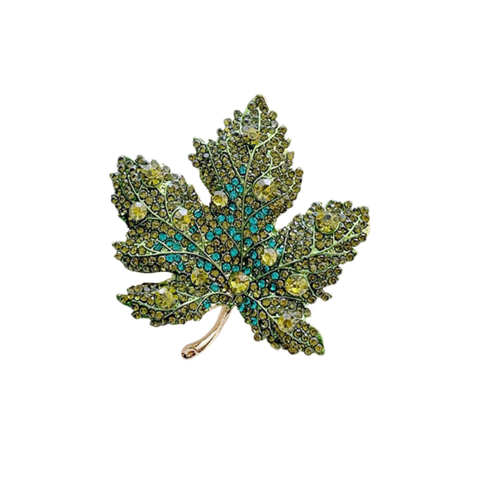 High-End Rhinestone Maple Leaf - Women Formal Event Wear ulasan dan harga