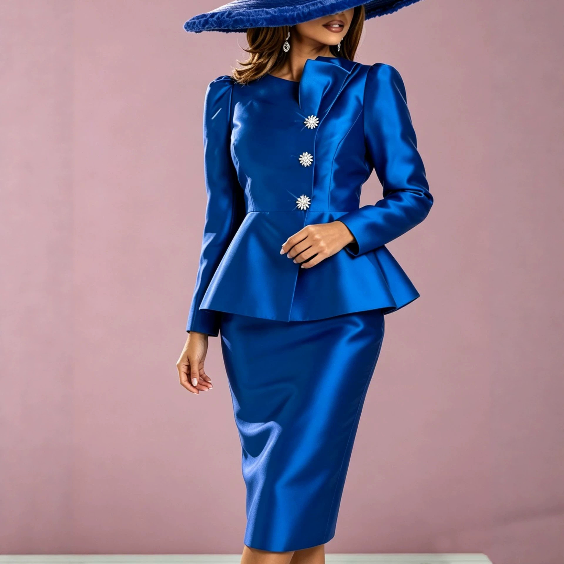 Dress Women Knee Length Dresse - Wrap Dress Work ulasan dan harga