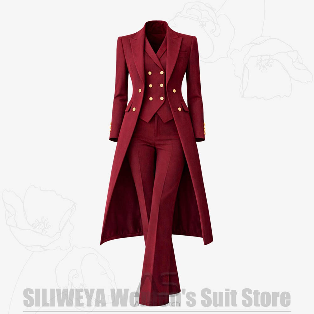 Women's Suit 3 Piece Double Br - Women'S Office Formal Wear For Ladies ulasan dan harga