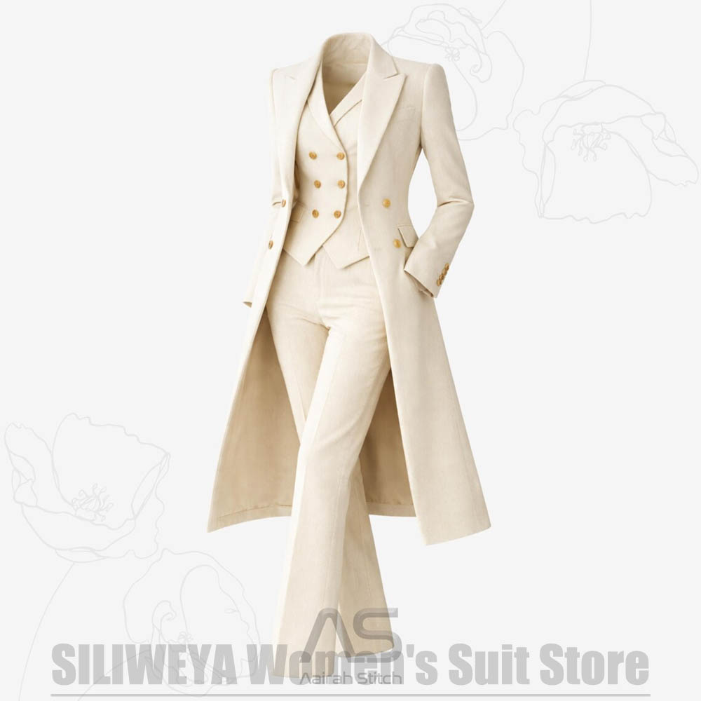 Women's Suit 3 Piece Double Br - Women'S Office Formal Wear For Ladies ulasan dan harga