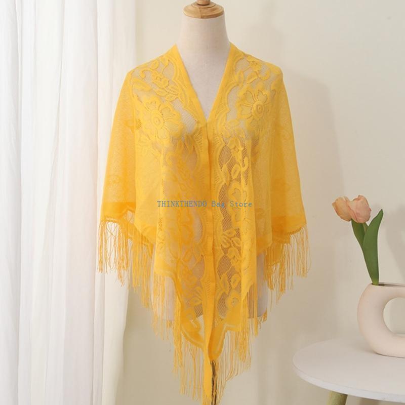 340D Lace Fringed Cover Up Hol - Women Formal Event Wear ulasan dan harga
