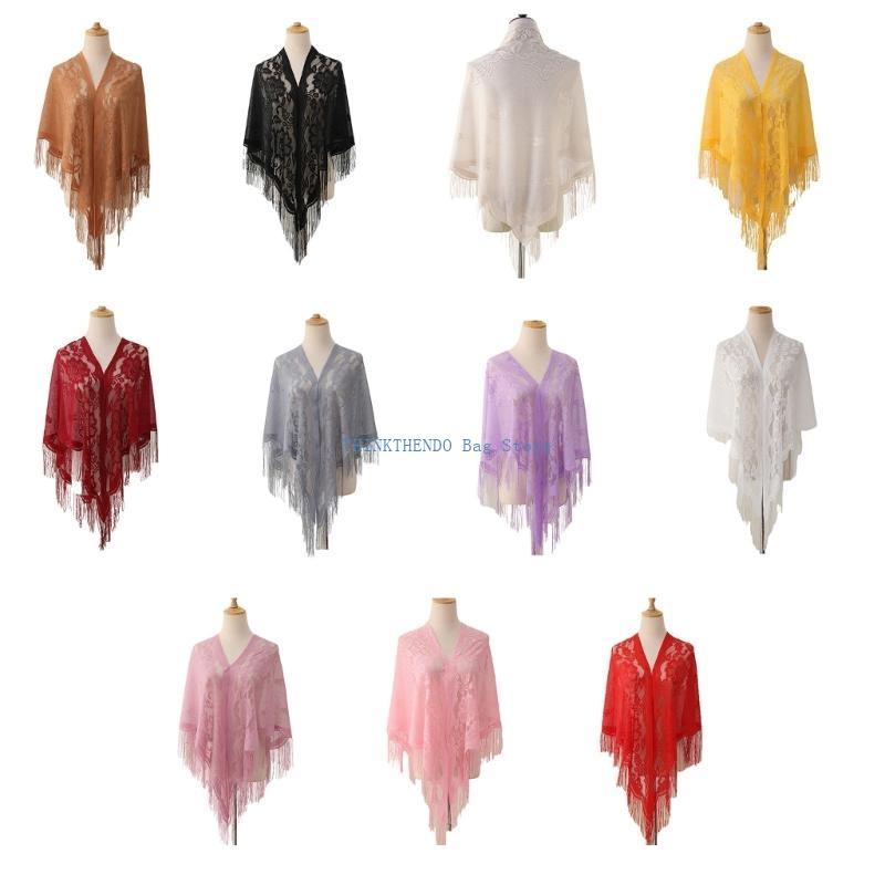 340D Lace Fringed Cover Up Hol - Women Formal Event Wear ulasan dan harga