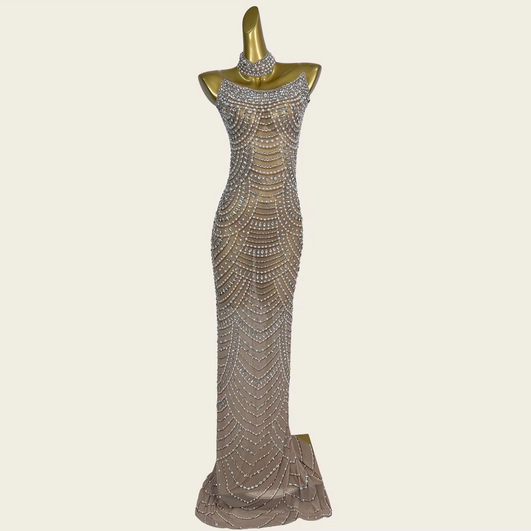Sparkly Rhinestone Mermaid Eve - Formal Gala Wear Women ulasan dan harga