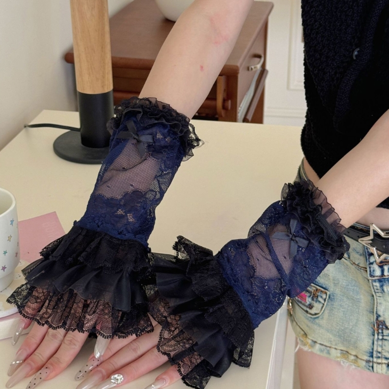 E15F Bridal Party Gloves Embro - Women Formal Event Wear ulasan dan harga