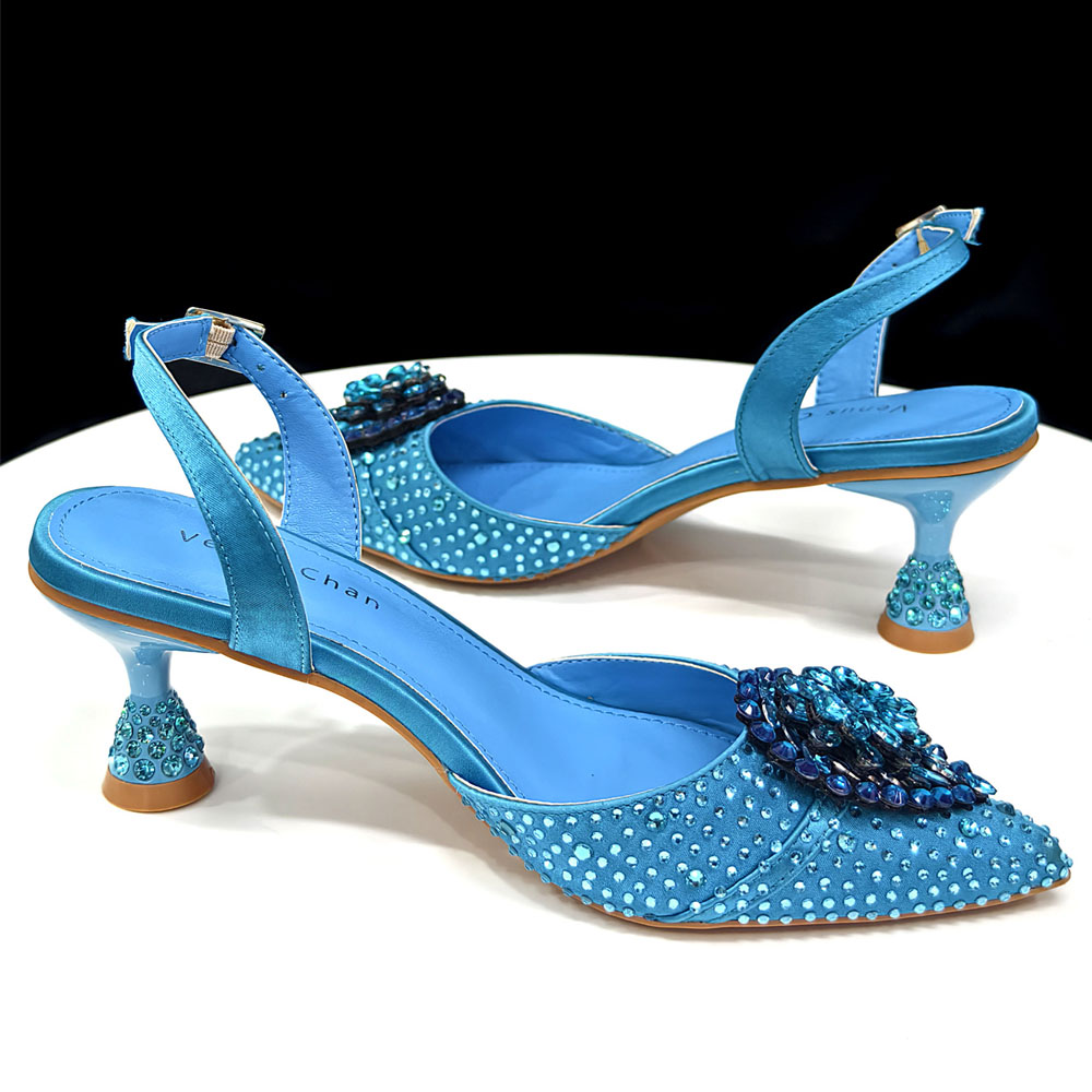 Crystal Rhinestone Heels & Clu - Slingback Heel Formal ulasan dan harga