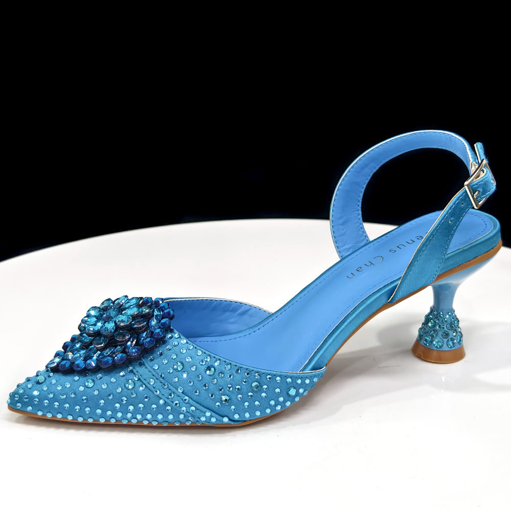 Crystal Rhinestone Heels & Clu - Slingback Heel Formal ulasan dan harga