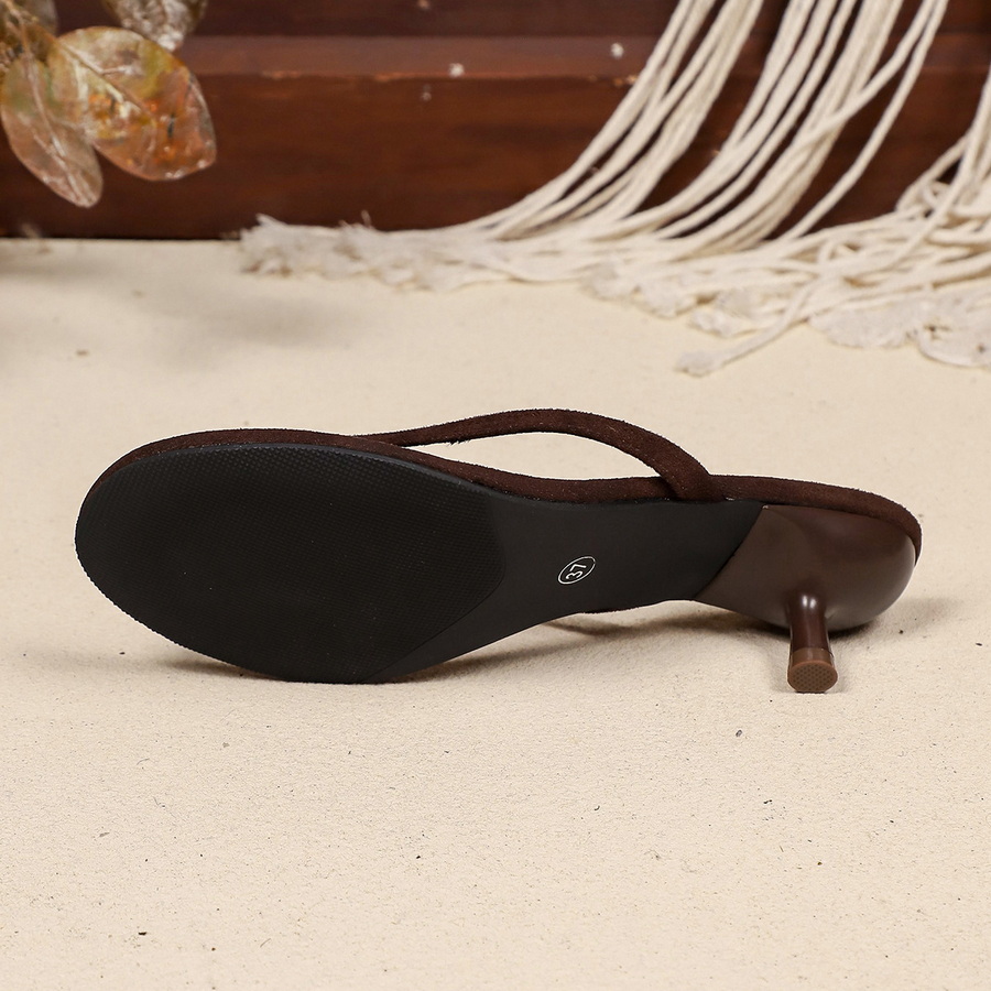 New Faux Suede Heeled Thong Sa - Kitten Heel Women ulasan dan harga