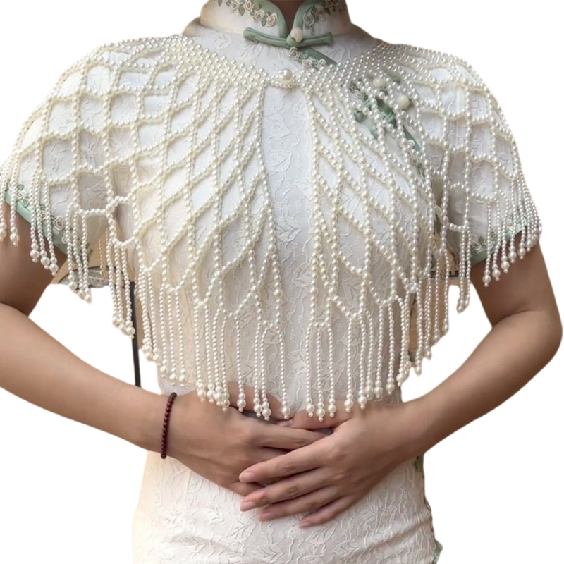 Light Pearls Decorated Pearls - Women Formal Event Wear ulasan dan harga