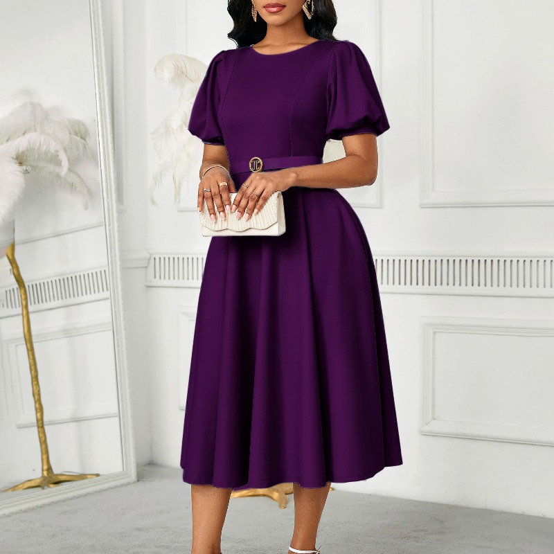 2025 New Office Lady Work O-Ne - Wrap Dress Work ulasan dan harga