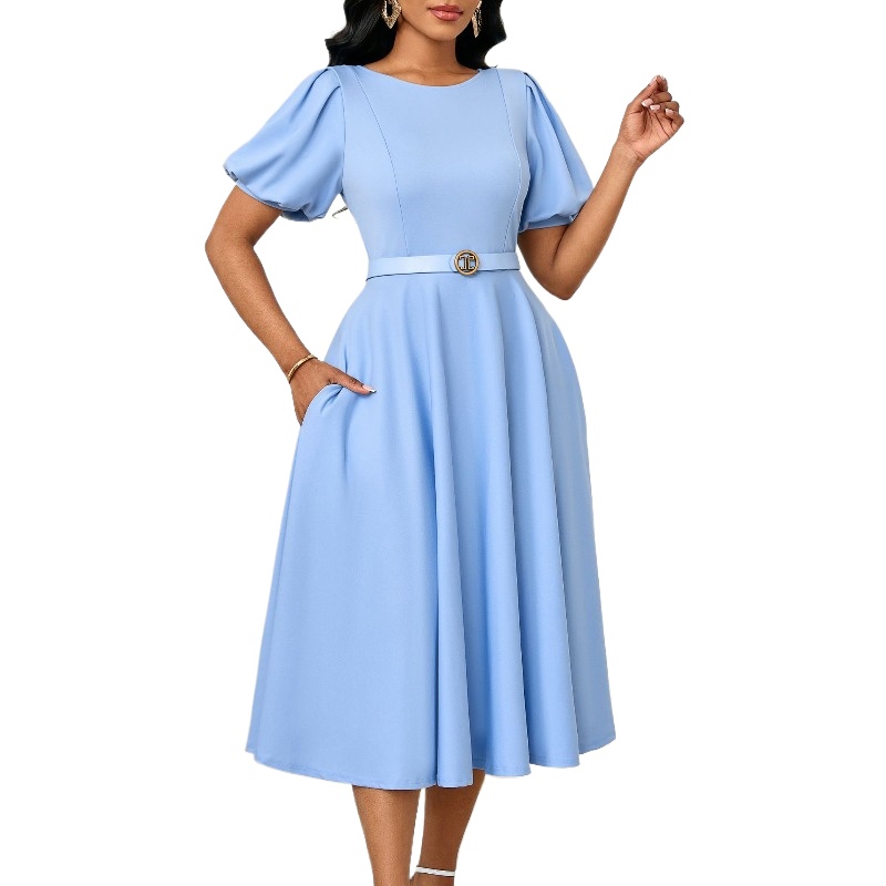 2025 New Office Lady Work O-Ne - Wrap Dress Work ulasan dan harga