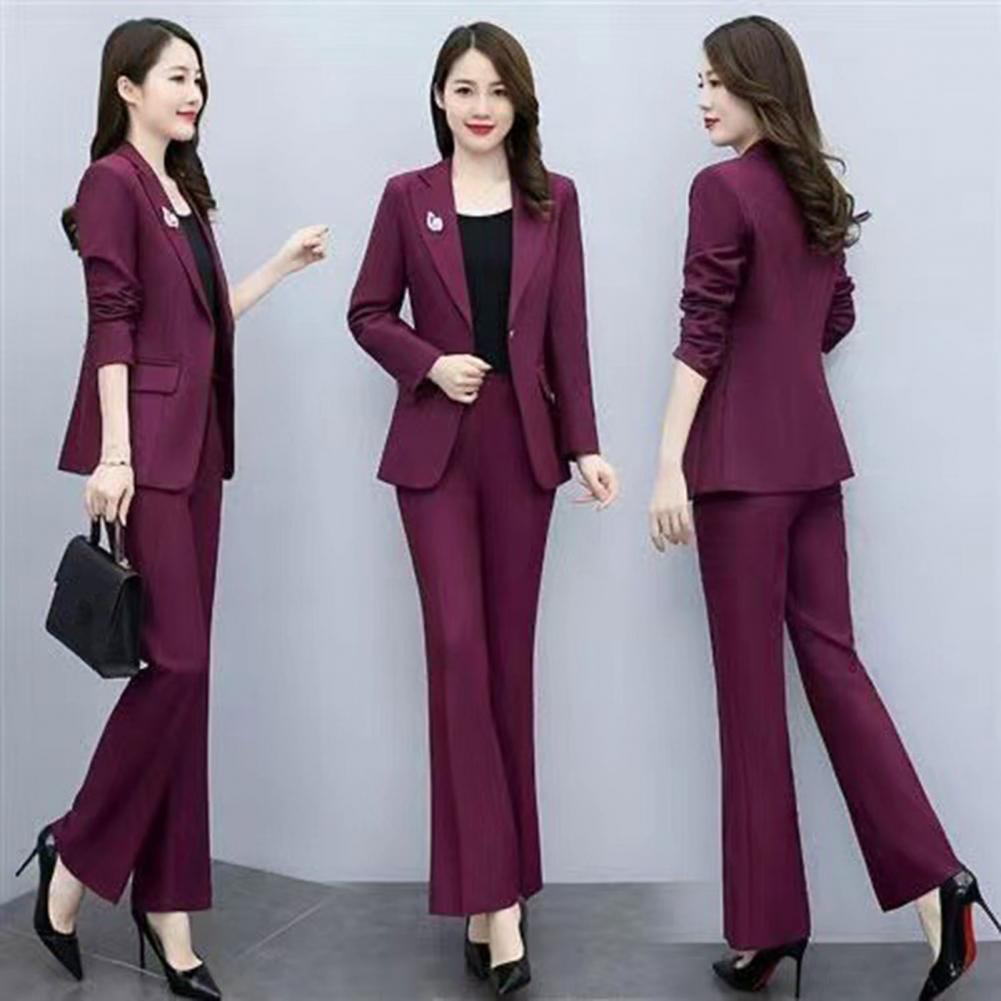 2 Pcs/Set Lady Formal Coat Pan - Women'S Office Formal Wear For Ladies ulasan dan harga