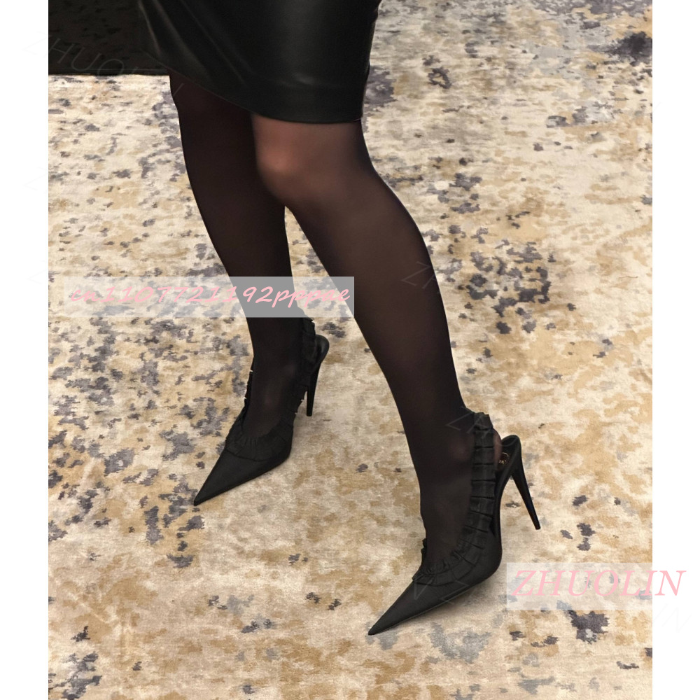 Slingback Heels Burgundy Pleat - Slingback Heel Formal ulasan dan harga