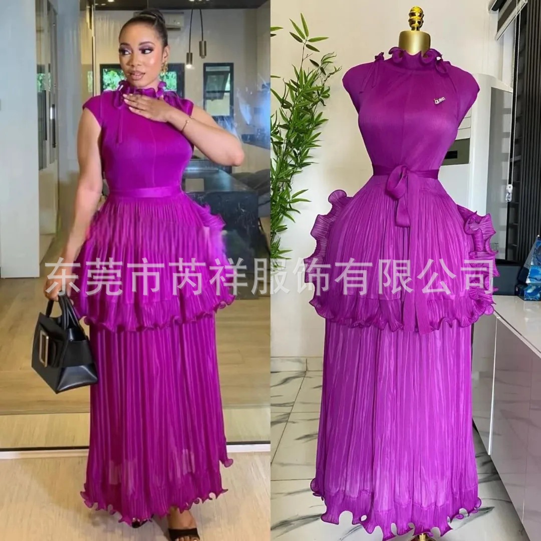 Women Long Dress Dresses A Lin - Wrap Dress Work ulasan dan harga